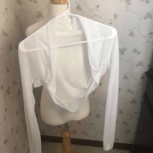 NEW - White Sheer Bolero